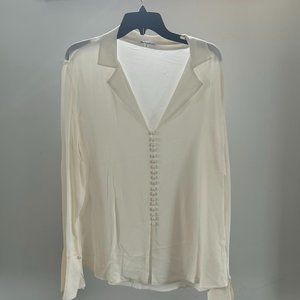 Reformation Jeremiah Button Down Blouse